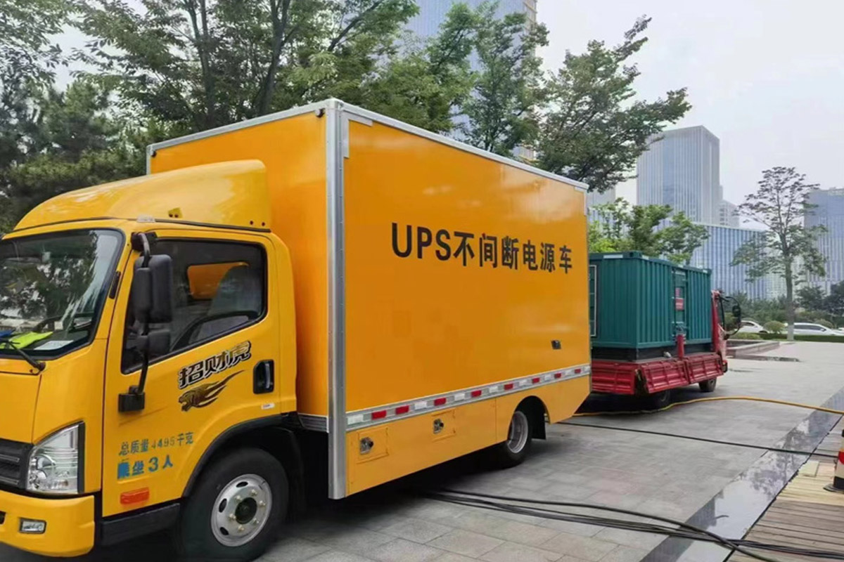 封丘发电机租赁施工现场
